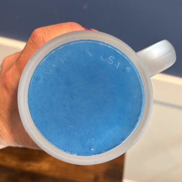 Vintage Walt Disney World Coffee Mug Cup Frosted Glass white lettering - Picture 4 of 6